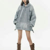Casual Classic Faded Denim Sweatshirt