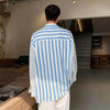 Satin Splice Stripe Fine Long Shirt