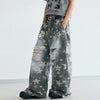 Stellar Printed Metro Bell Leg Denim