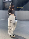 Dark Heart 3D Straight Trousers