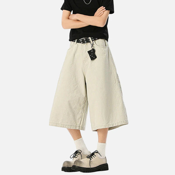 2000s Field Stitched Utility Denim Shorts