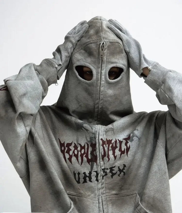 Distressed Wash Boxy Hood alternatif görünüm