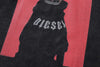 Big-Silhouette Doberman Faded-Wash Artwork Print T-Shirt