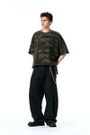 Urban Field-Pattern Boxy-Fit T-Shirt