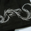Aged Big-Silhouette Thread-Work T-Shirt