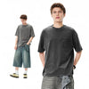Front Pocket Pure-Hue Color Catchall T-Shirt
