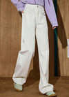 Light Wash Relaxed Fit Bell Leg Denim