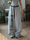 Vintage Bol Kesim Mozaik Desenli Jogger, önden görünüm — Navra Wear
