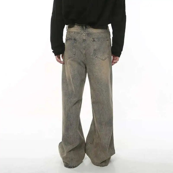 Mosaic Chic Wornout Bell Leg Denim alternatif görünüm