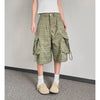 Plaid Era High-Rise Cargo Shorts