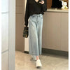 Elevated Light Colors High-Rise Wide Denim