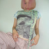Heritage Grit-Style Mesh Cyber Illustrated T-Shirt
