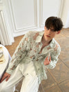 Airy Lapel Stylish Long Sleeve Top