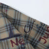 Star-Check Print Short Sleeve Top