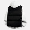 Trendy Spliced Color Sweatshirt With Vest