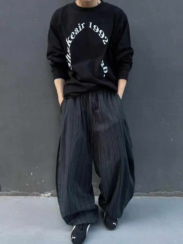 Blade Stripe Wide-Leg
