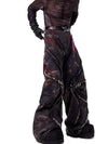 Heavy Duty Snowflake Stitch Mesh Denim