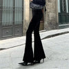Velvet High-Rise Flare