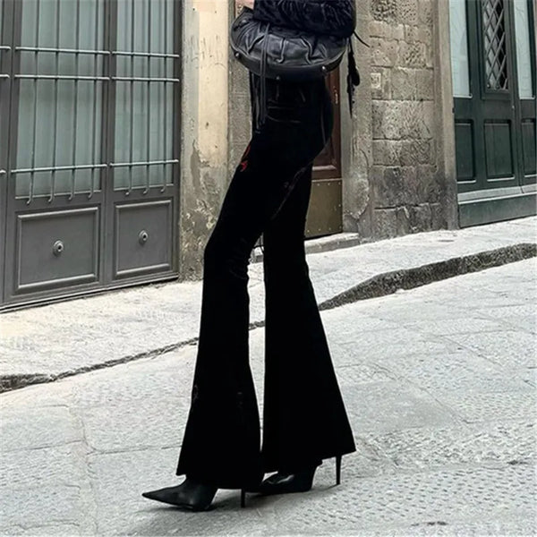 Velvet High-Rise Flare alternatif görünüm