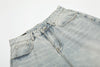 Metro Timeless Faded Rinse Wide Leg Denim Shorts