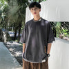 Heat-Wave Oversized Fake Two Piece Cotton T-Shirt