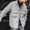 Seersucker No-Iron Cuban Collar Mens Shirt