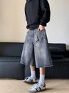 2000s Plain Rinse Denim Shorts
