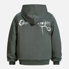 Dark Print Durable Boxy Hood