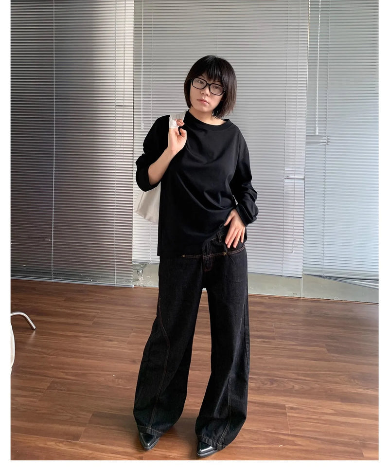 Heritage Relaxed High-Rise Bell Leg Denim