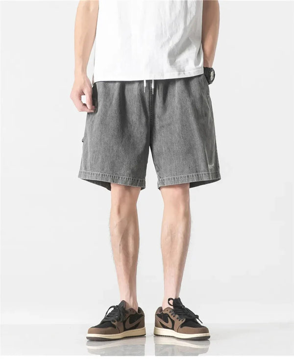Stone Fade High-Rise Relaxed Shorts alternatif görünüm