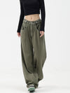 Forest Column High-Rise Trousers