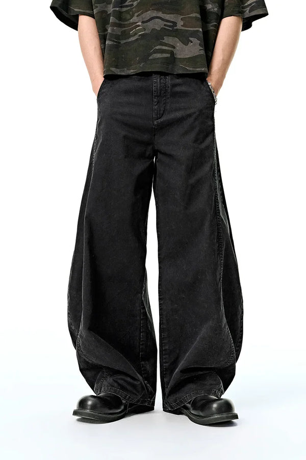 Washed Relaxed High-Rise Denim alternatif görünüm