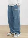 Cord Groove Wide-Leg
