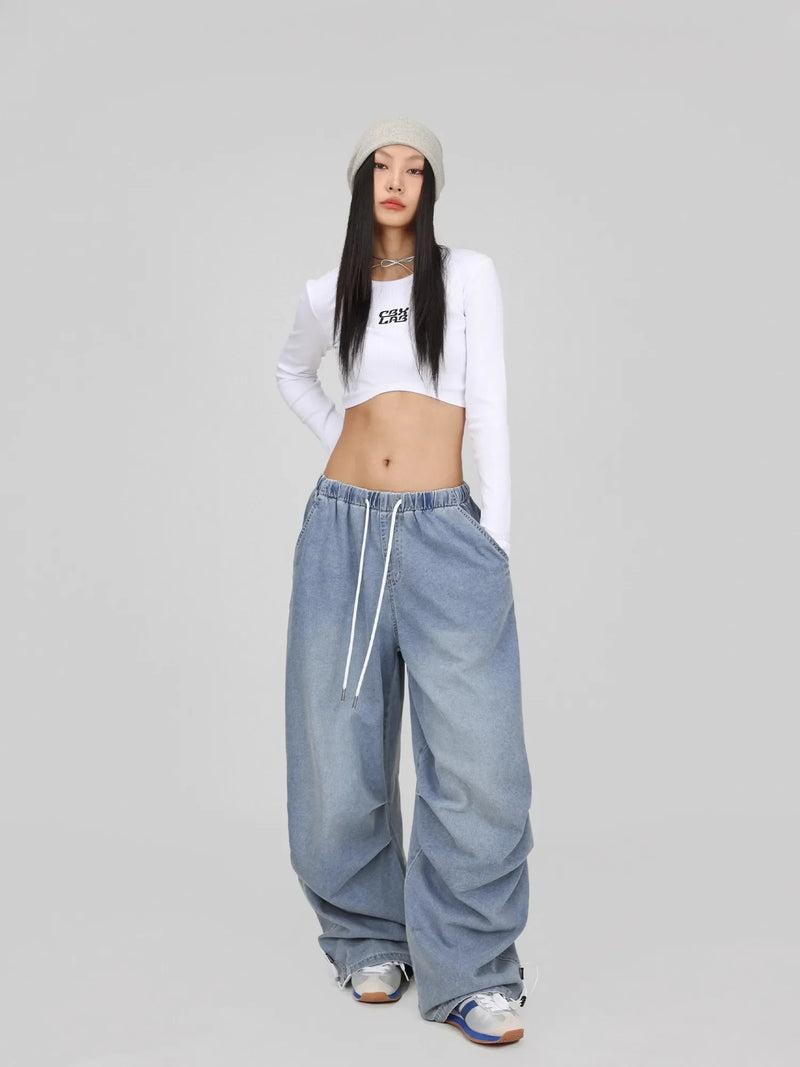 Blue Loose Dance Trousers