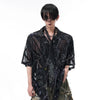 Serpent Diamond Loose Lapel Short Top