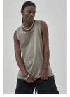 Sleeveless Unisex Slit Side T-Shirt