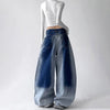 Chic Ombre Seoul Style Bell Leg Denim