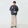 Boğazlı Basic Sweatshirt, yakın çekim — Navra Wear