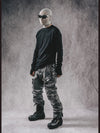 Obsidian Midnight Slim Fit Cotton Long Sleeve T-Shirt