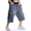 Multi-pocket Rinse Denim Shorts
