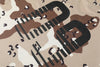 Terrain-Print Waffle Texture Long Sleeve T-Shirt