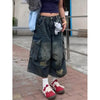 Metro Comfort Heritage Blue Rinse High-Rise Denim Shorts