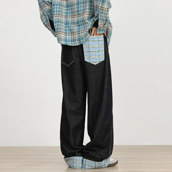 Luxury Classic & Sleek Mosaic Bell Leg Denim alternatif görünüm