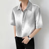 Gradient Slim Cool Trendy Woven Shirt