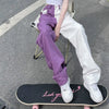 Modern Irregular Purple Mosaic Denim
