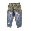 Faded Stretch Comfort Classic Spliced Relaxed Denim