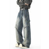 Hip-Hop Baskılı Jean Pantolon, yakın çekim — Navra Wear