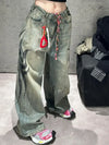 Blue Wash Dark Print High Denim