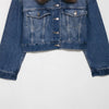 Elevated Classic Faux Fur Collar Denim Jacket
