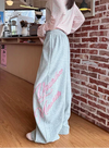 Mozaik Desenli Beli Lastikli Jogger, detay görünüm — Navra Wear